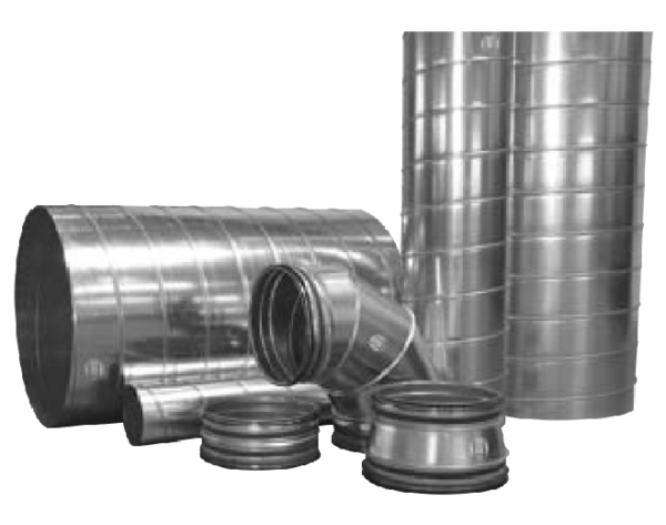 Conduit de désenfumage 
Circulaire
En tôle d’acier - 
Fonctionnement 120 mn à 600° C