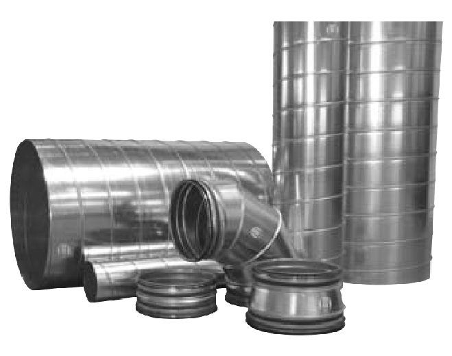 Conduit de désenfumage 
Circulaire
En tôle d’acier - 
Fonctionnement 120 mn à 600° C