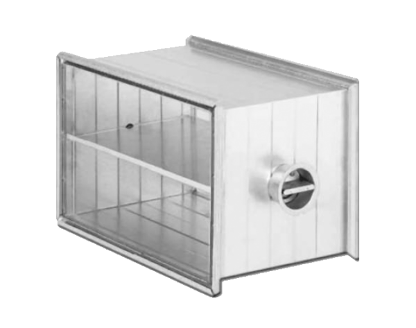 Registre de dosage rectangulaire