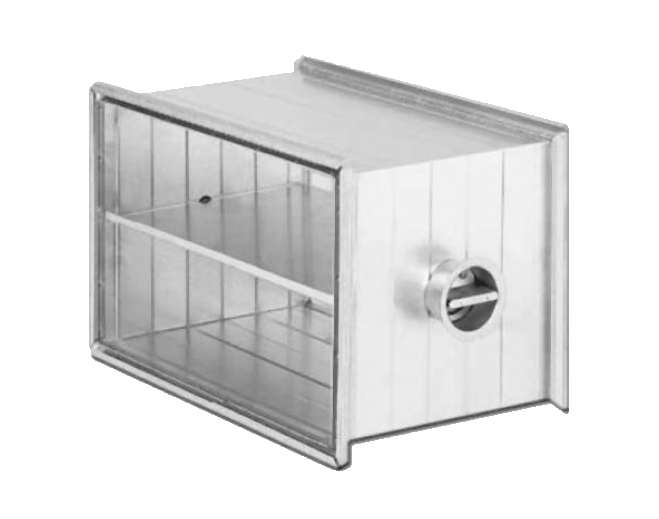 Registre de dosage rectangulaire